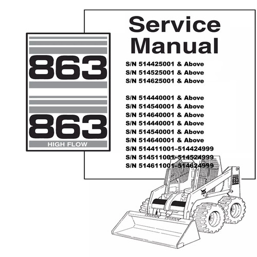 Service manual for - bobcat, 863