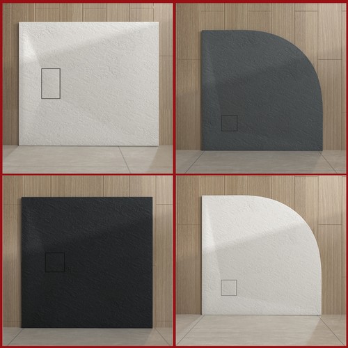 Anti slip slate effect square - slate,