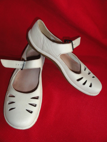 Beige leather clarks active - beige,