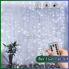 300 LED Curtain Fairy Lights