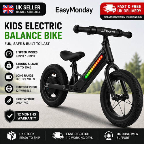 Electric balance bike - electric, 3-8
