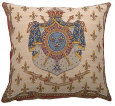 Blason Royal European Cushion Cover Home Decor Belgian Tapestry Pillow 18x18 in