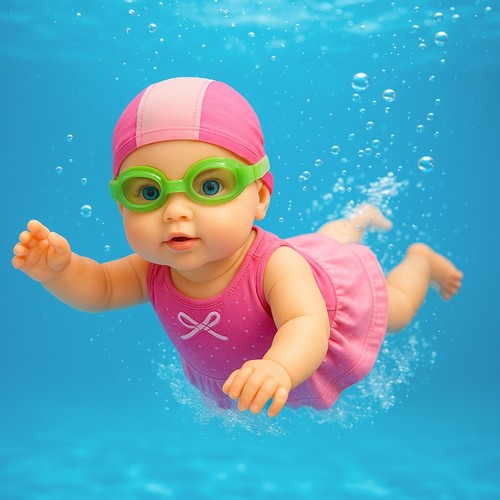 Swimming doll lifelike - doll,