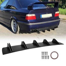 For 3 Series E46 E36 5 Series Rear Bumper Spoiler Diffuser Splitter 10-Fins Lip