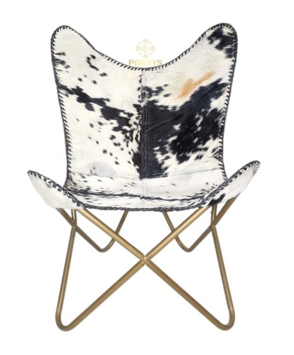 Butterfly chair goat hair - -,