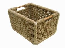 FIRESIDE LOG BASKET RUSHDEN RECTANGULAR ROBUST HOLDER CARRIER - NEW MANOR 1336