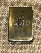 Vintage Brass Matchbox Holder