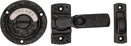 Eai black door lock - black, indicator