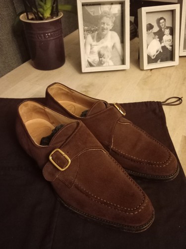 Church brown swede buckled - swede,,