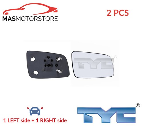 Rear view mirror glass - glass, pair