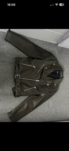 Zara faux leather oversized - zara,