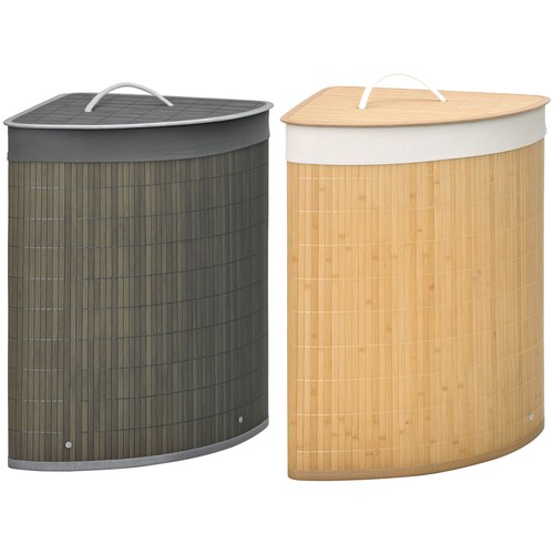 Homcom bamboo laundry basket - homcom,