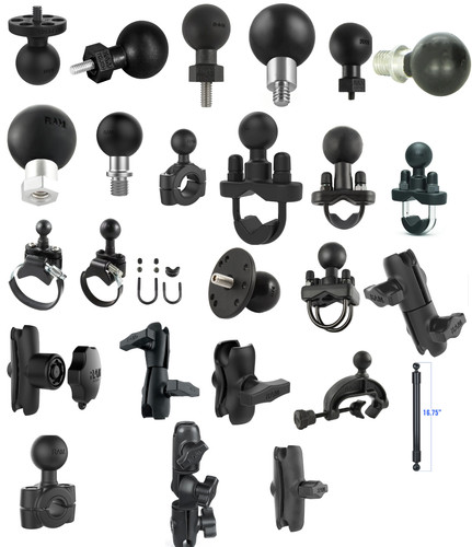 Ram round base mount tough - base,, mount,