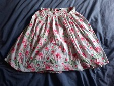 Hell Bunny White Rose Skirt