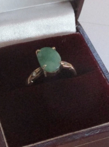 10ct yellow gold oval faceted - 10ct,