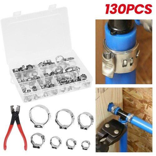 130x single ear hose clamps - 130x,