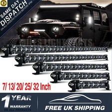 7-32 INCH Slim LED Light Bar 4x4 12V 24V SUV ATV Offroad Work Lights Waterproof