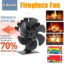 Heat Powered 6 Blade Stove Top