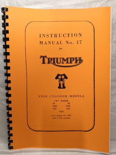 Triumph tr5 tr6 t120 - 6t,