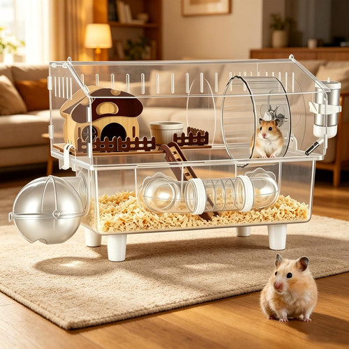Large acrylic hamster habitat - large,
