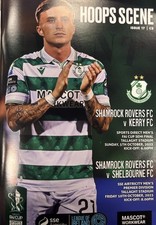 Shamrock Rovers v Kerry FAI Cup, v Shelbourne League Of Ireland programme
