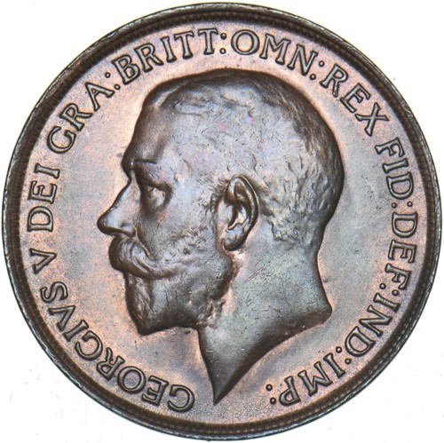 1912 penny george v british - penny,