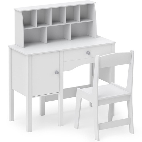 White study desk - desk, with