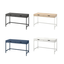 IKEA Desk with 2 Drawers Cable Management Modern Office Computer Desk 132x58cm