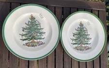 2x Spode Christmas Tree Dinner