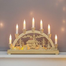 Candle Bridge Wooden  7 LED