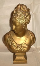 Antique Diane de Poitiers Depicted as Diana The Huntress Spelter Bust