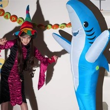 Novelty Shark Inflatable Costume Halloween Xmas Fancy Party Costume OutfitUnique