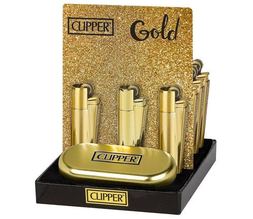 Metal clipper lighters set - metal,