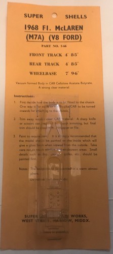Mclaren m7a 1968 rare - mclaren,
