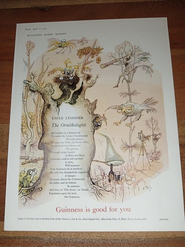 Guinness original 1960 print - 1960,