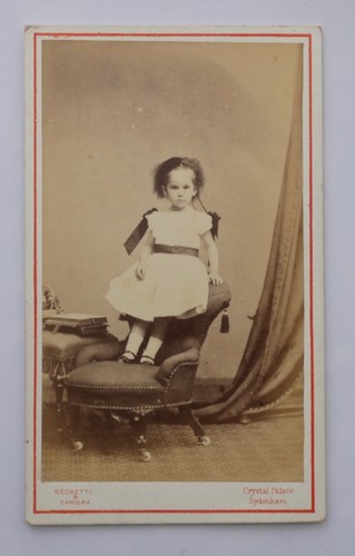 Cdv girl standing - girl, a