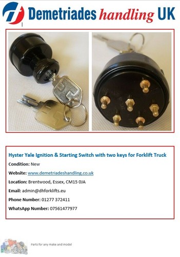 Hyster yale ignition - ignition, &