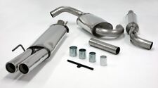 Jetex Cat Back Exhaust System Resonated Twin 80mm Tips for VW Golf MK3 GTI VR6