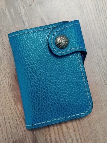 Real leather biker wallet - real,