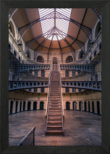 Prison Interior with Staircase