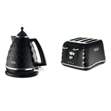 De'Longhi Brillante Black Kettle Toaster CTJ4003.BK 4 Slice Sales