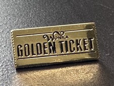 Wonka golden ticket enamel pin - enamel,
