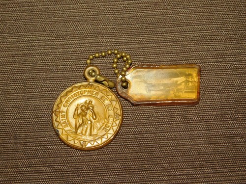 Vintage old car key - old, chain