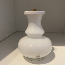Gorgeous Swedish white Handblown glass lamp,