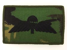 British Army Paratroopers Parachute cloth jump wings. DPM Camoflauge patch.