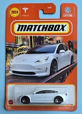 Matchbox Tesla Model 3. New Collectable Toy Model Car. MBX Metro 
