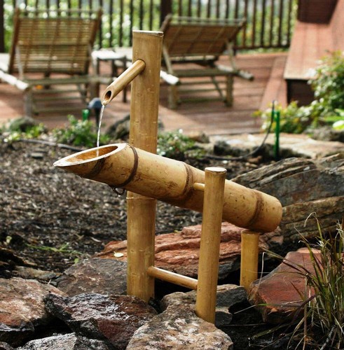 Bamboo rocking water - rocking, garden