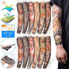 6X Tattoo Sleeves Mens Women Nylon Fake Temporary Tatoo Full Arm Sleeve Stocking
