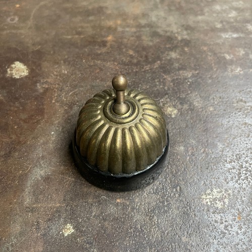 Vintage black ceramic brass - vintage,