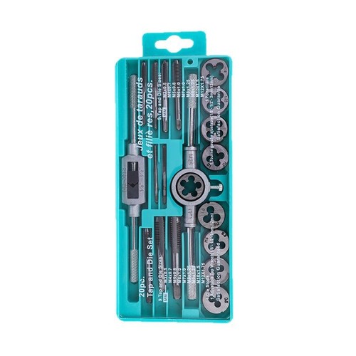 20pcs hand tap and die - and, set